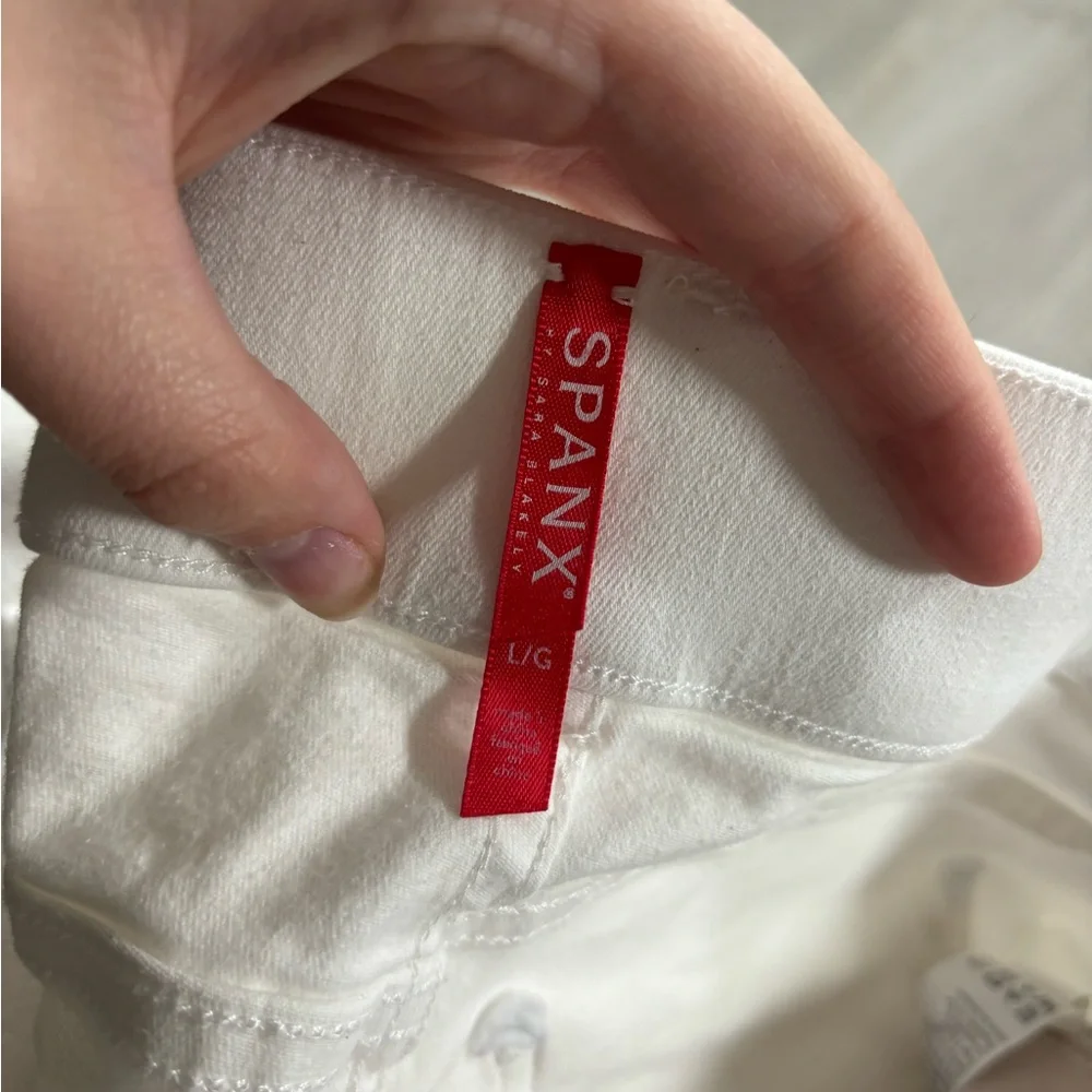 Spanx, White Skinny Jean Size Large - Picture 2 of 5